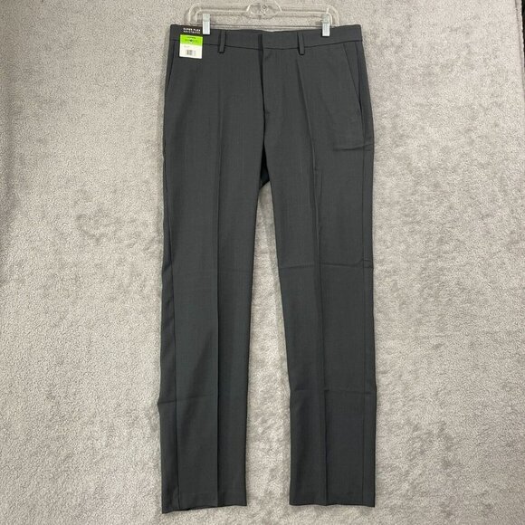NEW Kenneth Cole Reaction Men's 34x32 Techni-Cole Slim Performance Dress Pants - Picture 1 of 9